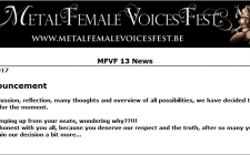 Metal Female Voices Fest on ‘hold’